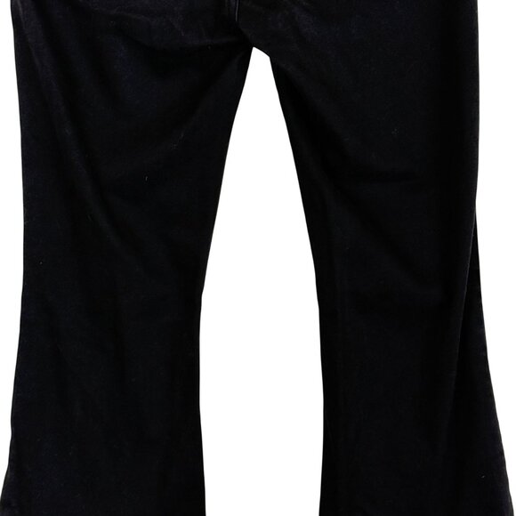 Flying Monkey Women's Black Distressed Flare Jeans Size 27 Raw Hem Mid Rise - Picture 6 of 9